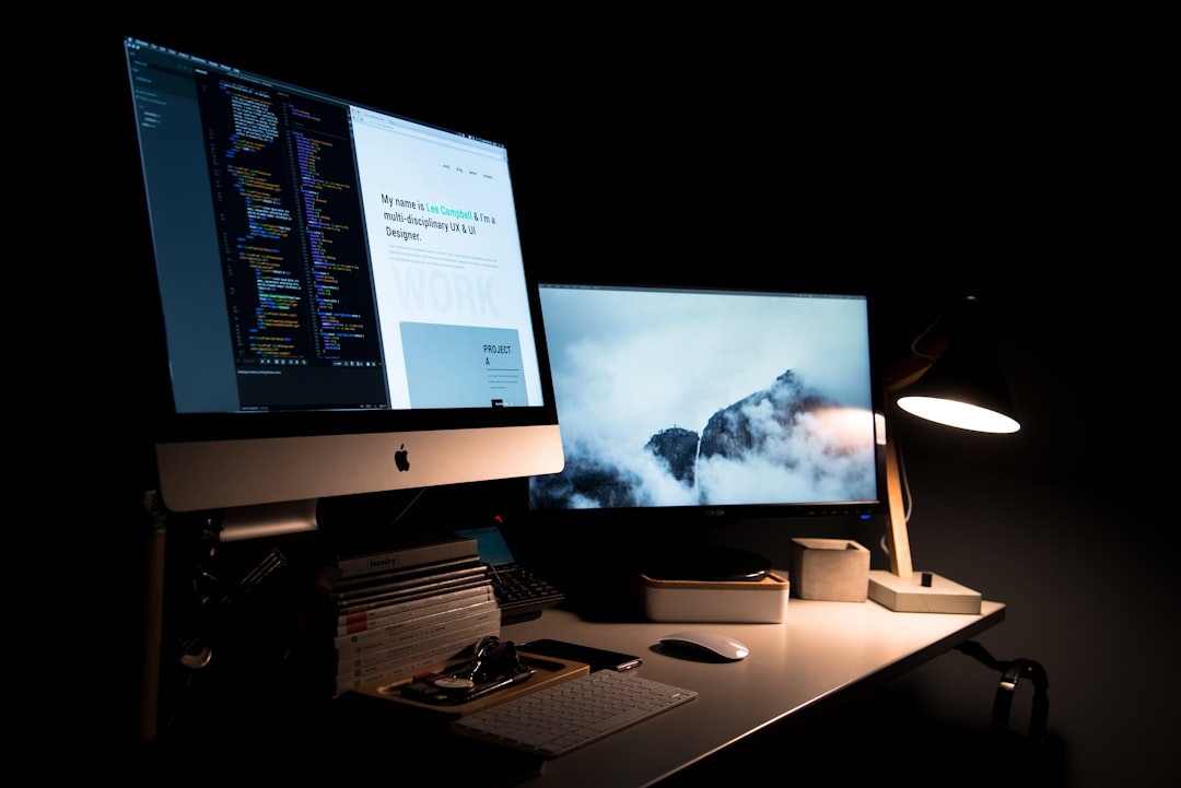 about-01 Designer’s two-screen setup